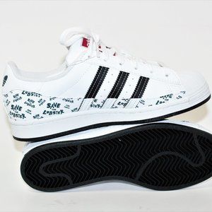 Adidas Superstar x PHILIP COLBERT "Save the Lobster" Art White / Red  Men's 5.5